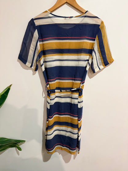 Ingrid Starnes (NZ Made) Stripe Dress Size S