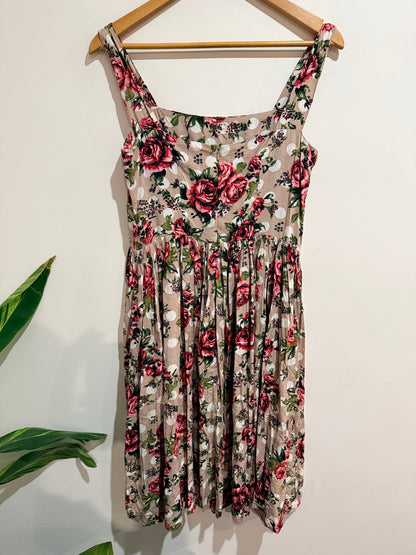 Jules Bly (NZ Made) Floral Sundress Size 10