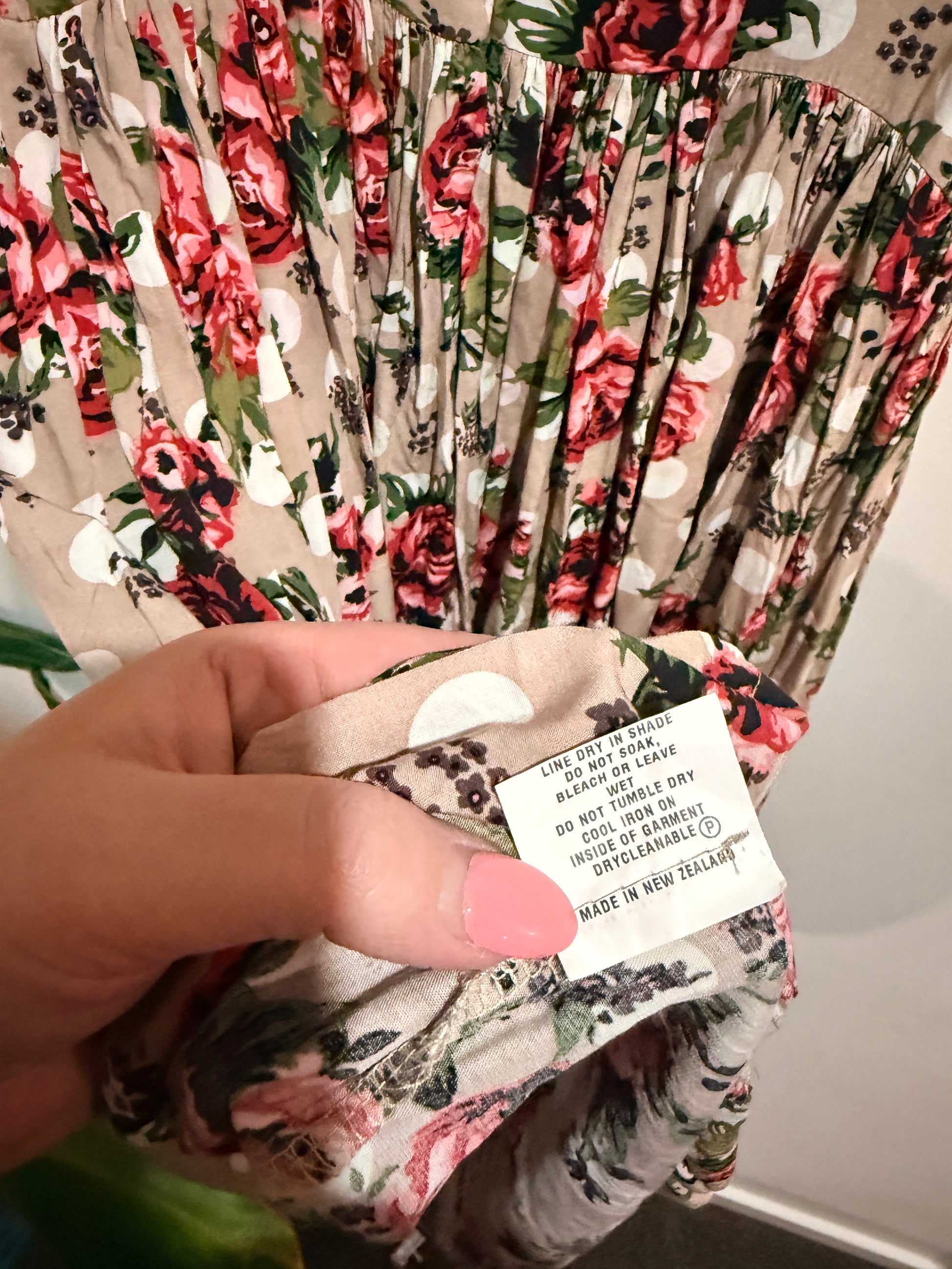 Jules Bly (NZ Made) Floral Sundress Size 10