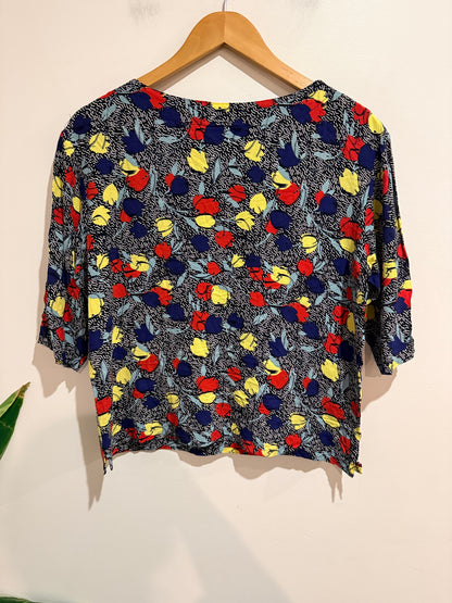 Sylvester (NZ Made) Floral Print Top Size S