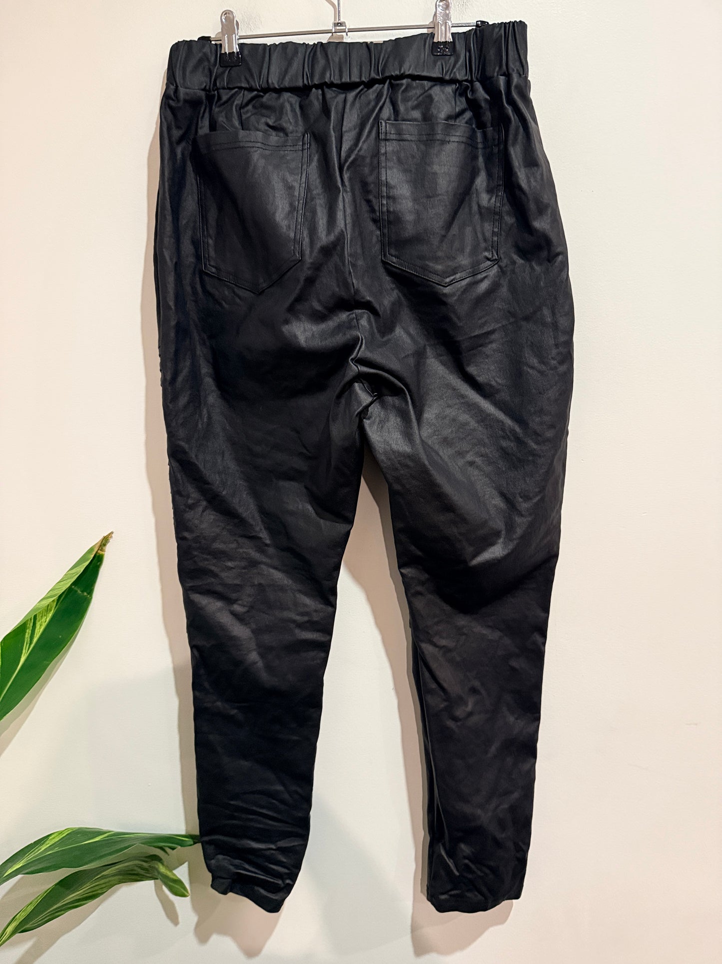 Stella Royal Faux Leather Leggings Size 13