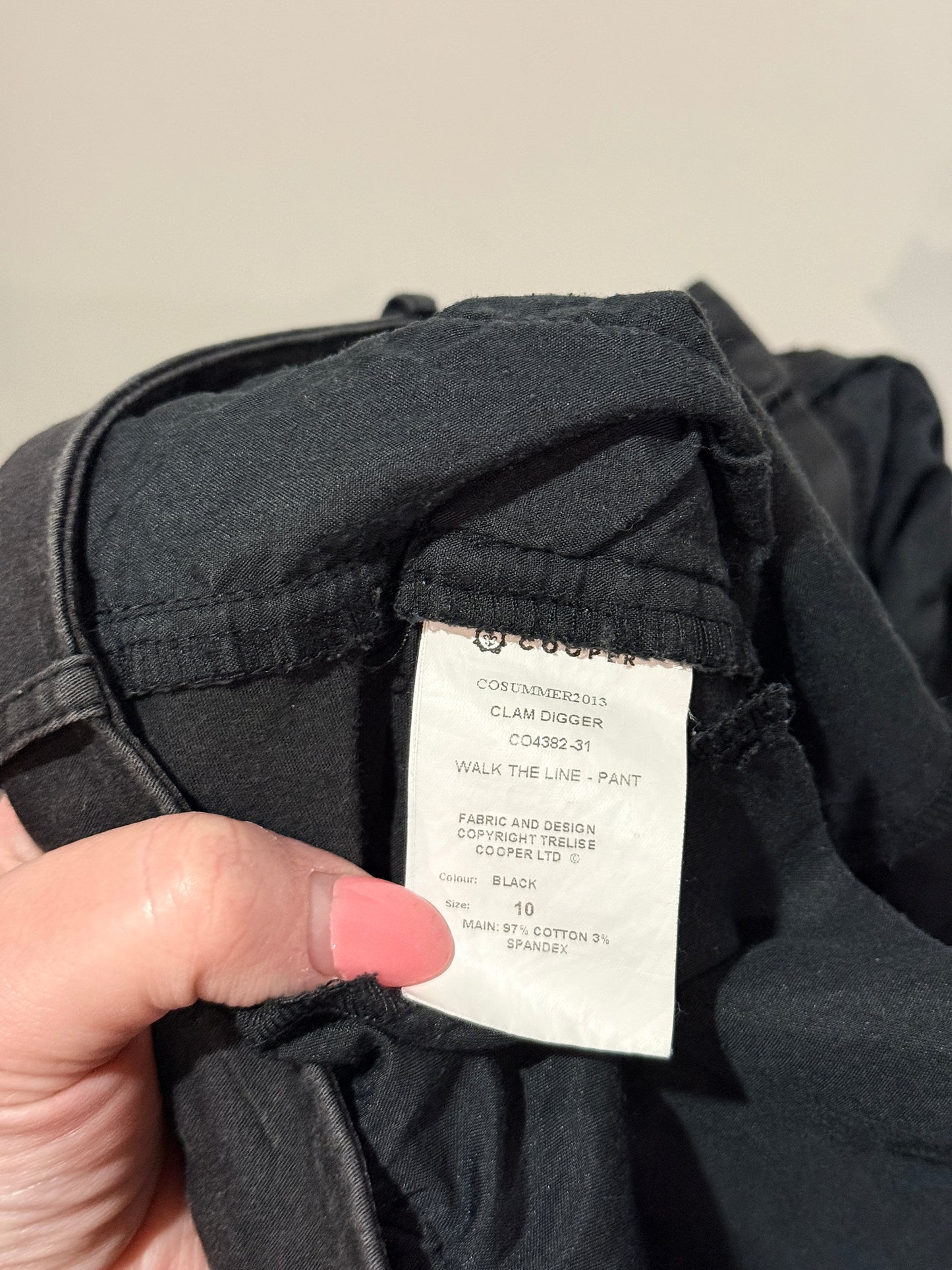 Cooper Ankle-length Chino Trousers Size 10