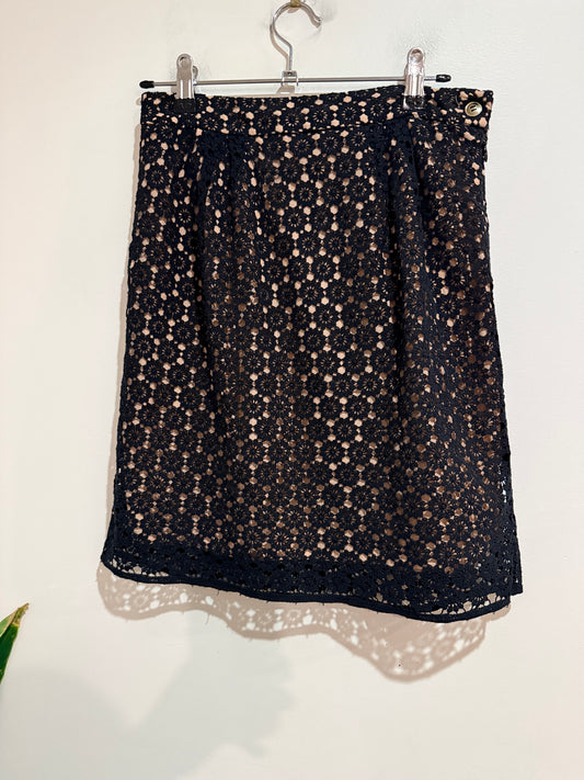 Sylvester (NZ Made) Lace Pencil Skirt Size S