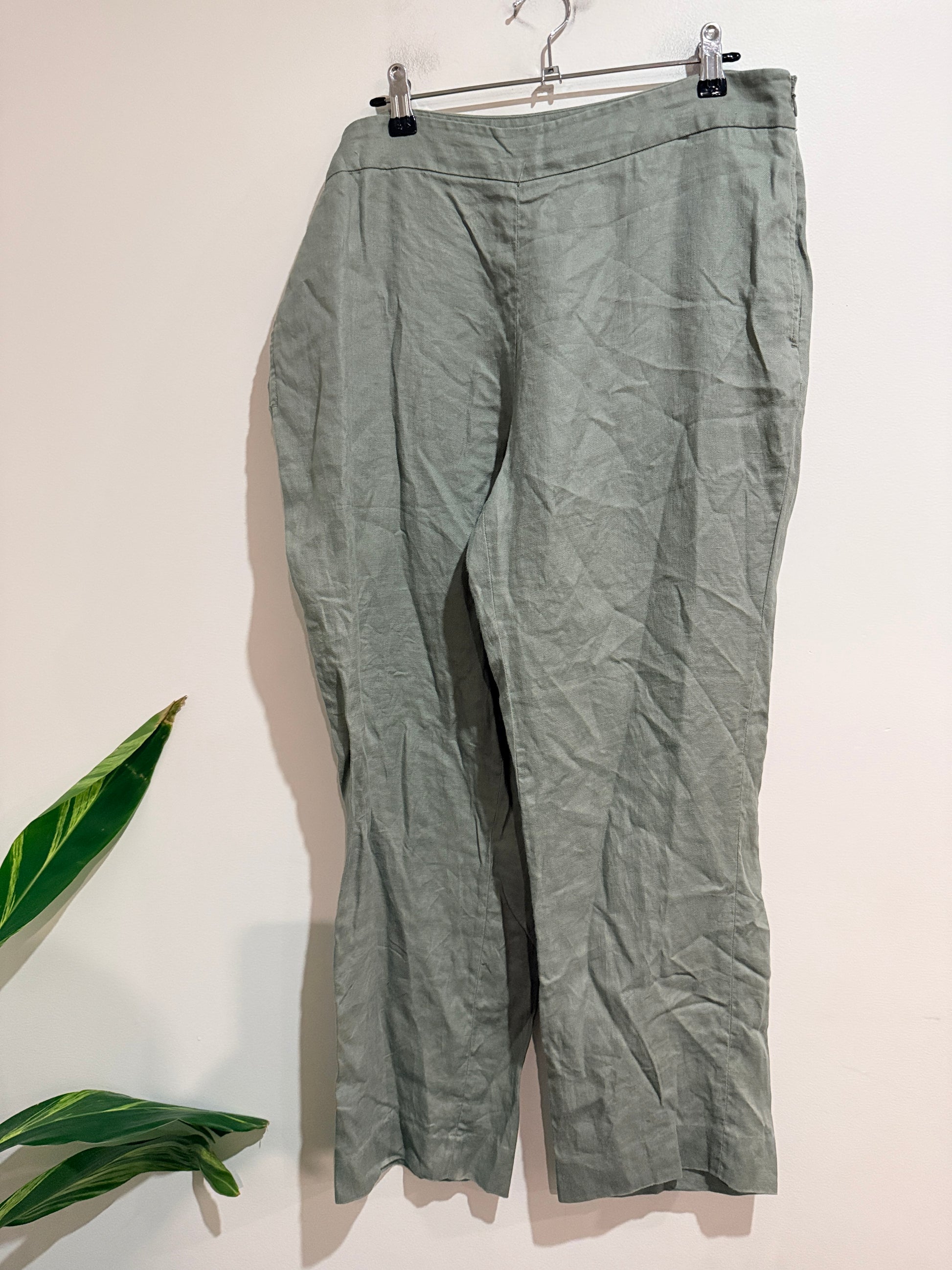 Trenery Linen Trousers Size 14