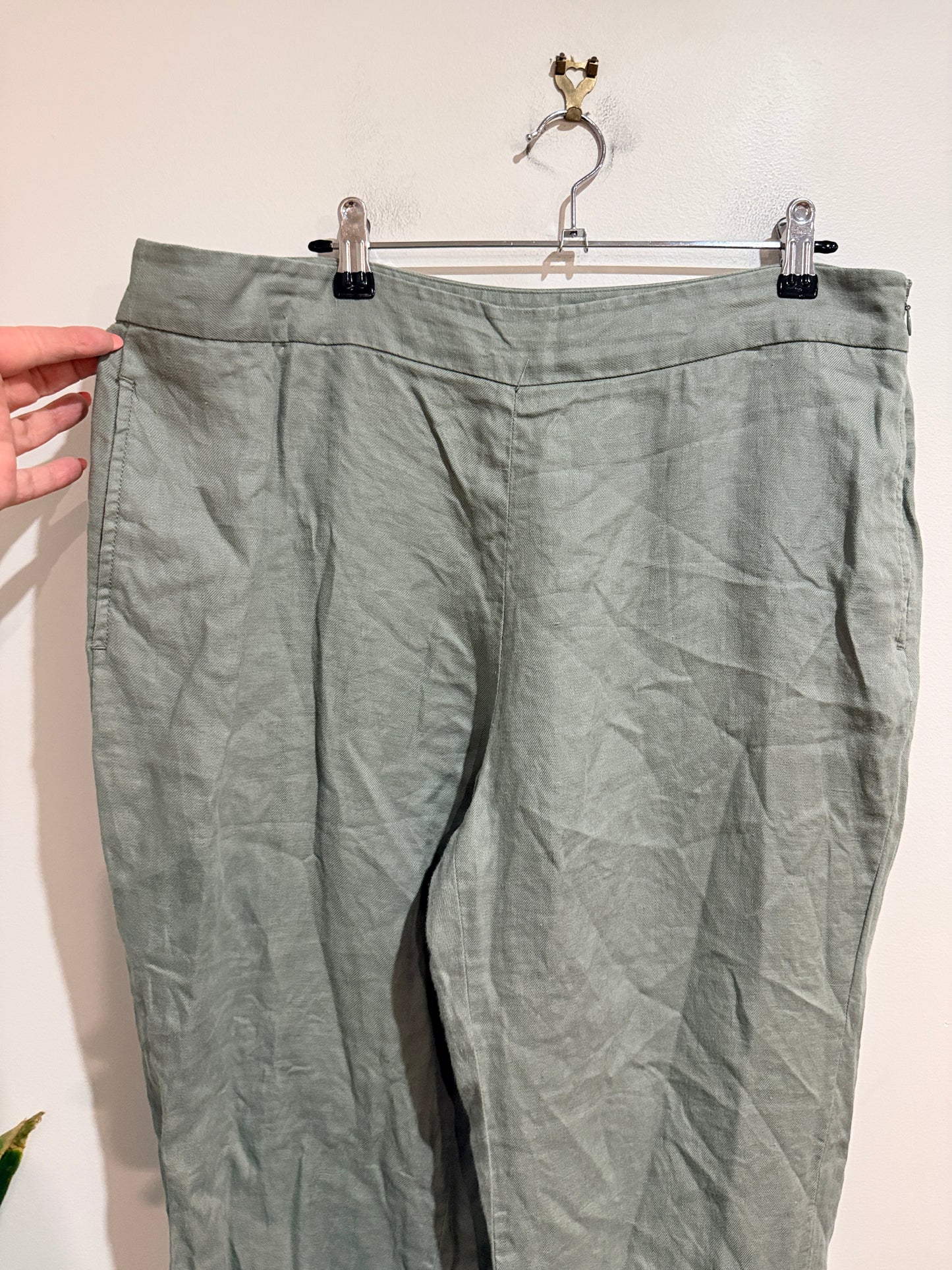 Trenery Linen Trousers Size 14