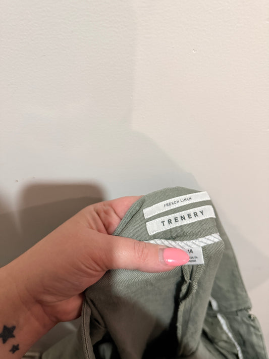 Trenery Linen Trousers Size 14