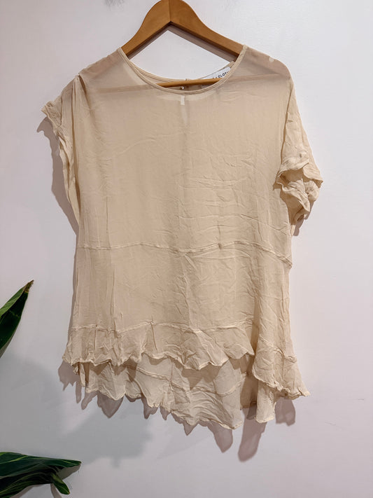 Staple + Cloth (NZ Made) Layered Top Size 10