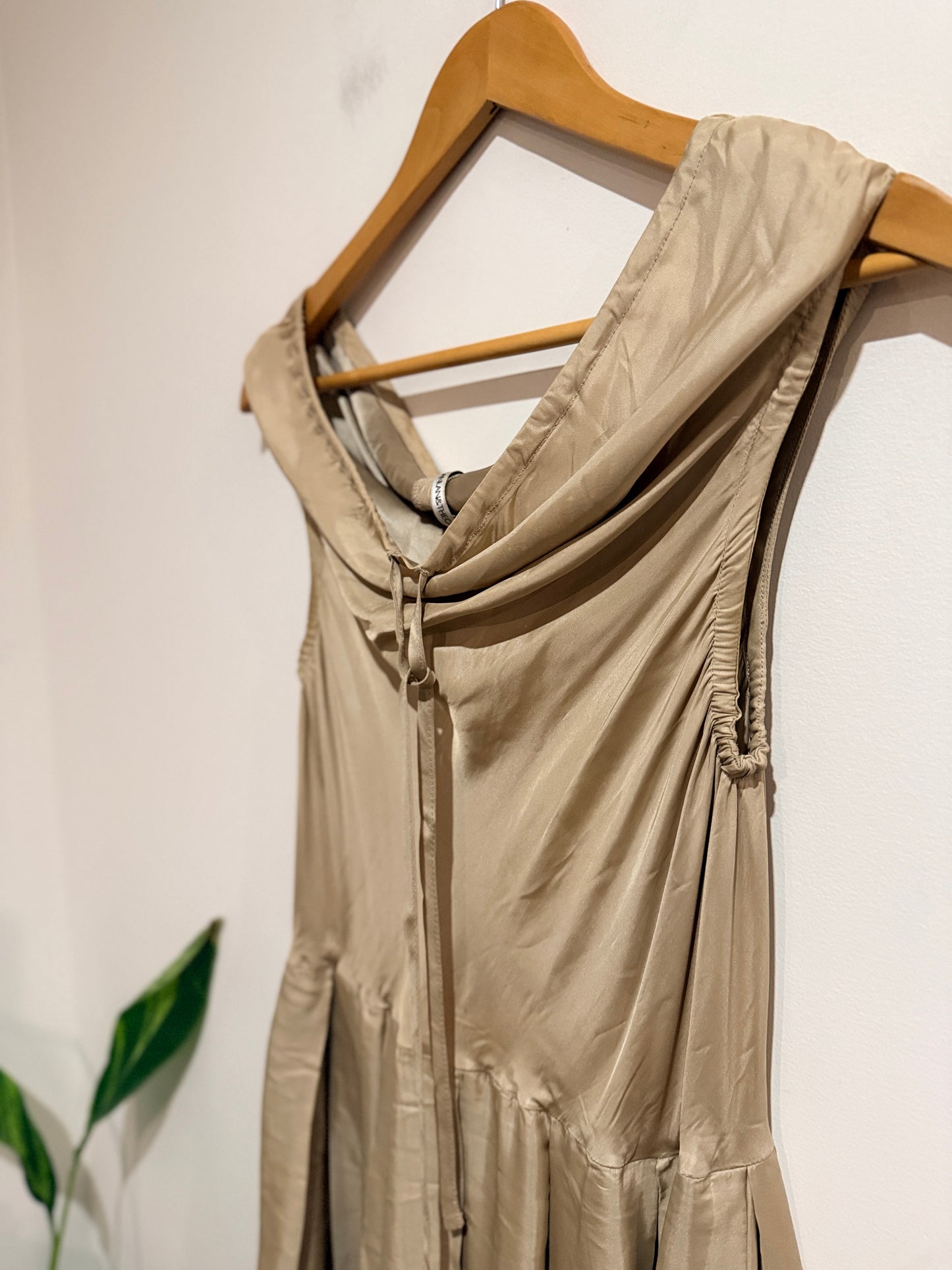 Scanlan & Theodore Boat Neck Midi Dress Size 8