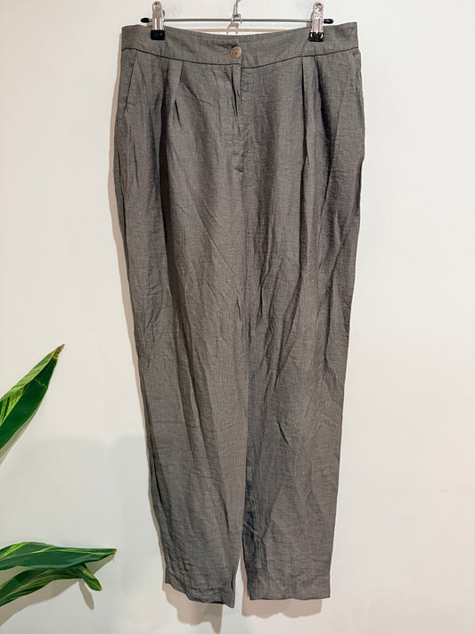 Annah Stretton (NZ Made) Pleated Trousers Size 10