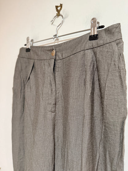 Annah Stretton (NZ Made) Pleated Trousers Size 10