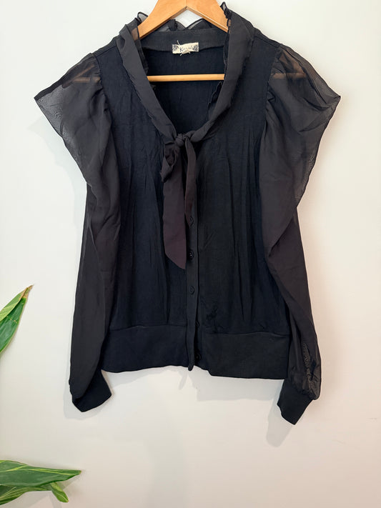 Ketz-ke Semi-sheer Shirt Size 12