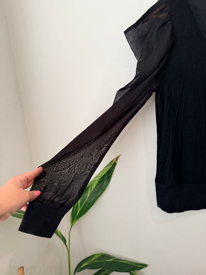 Ketz-ke Semi-sheer Shirt Size 12