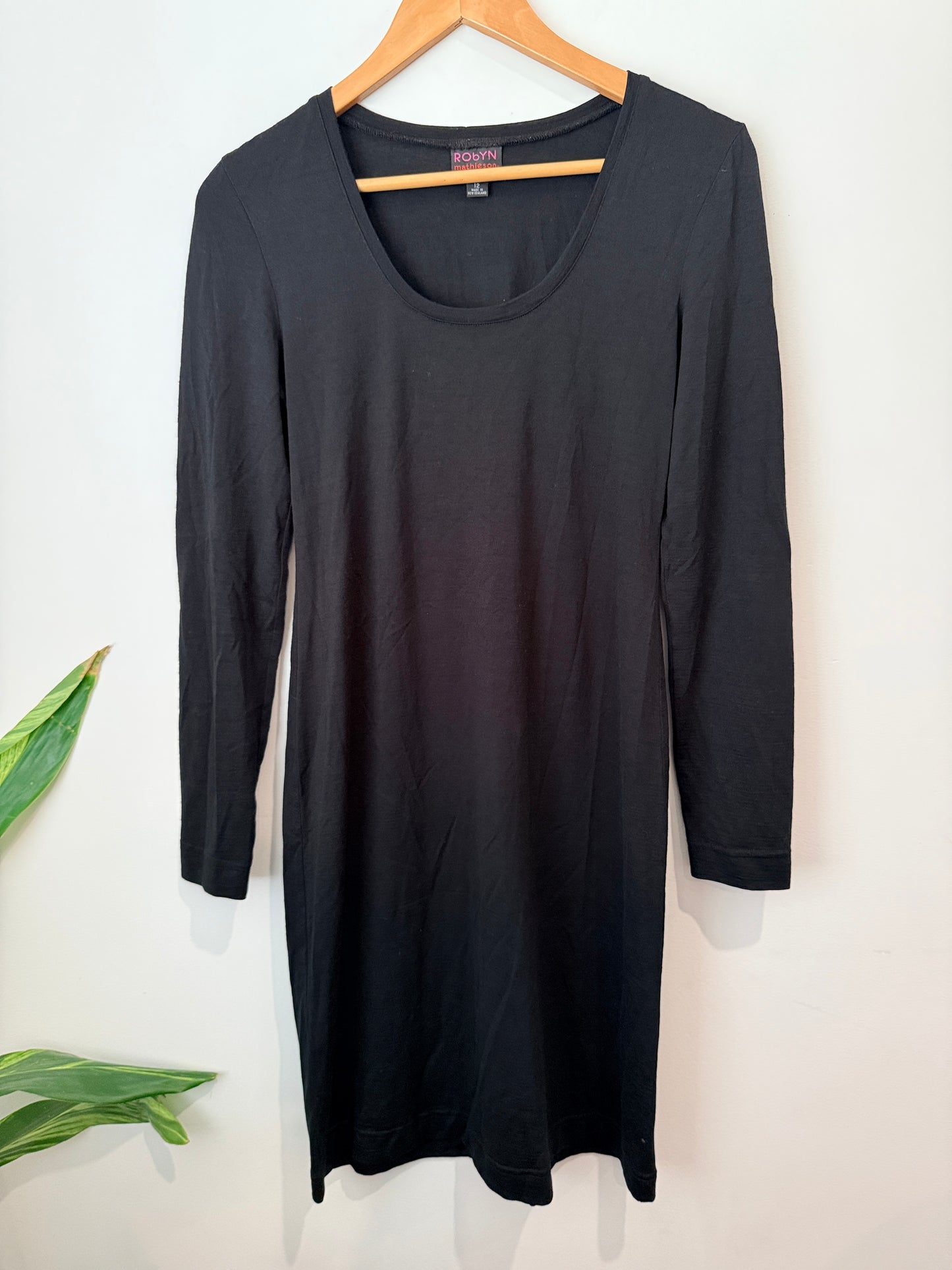 Robyn Mathieson (NZ Made) Long Sleeve Dress Size 12