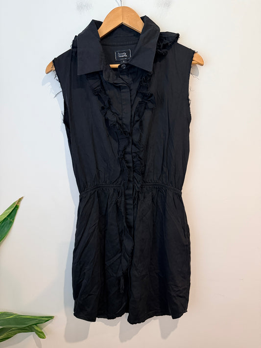 Lonely Hearts (NZ Made) Ruffle Dress Size 8