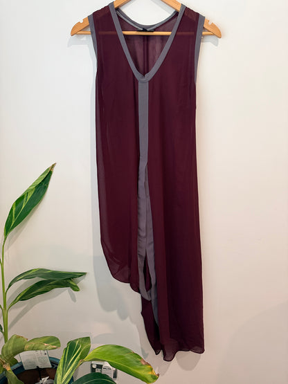 Nicola Waite Sheer Silk Slip Dress Size 1