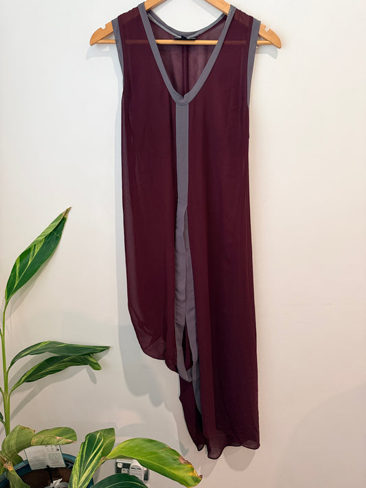 Nicola Waite Sheer Silk Slip Dress Size 1