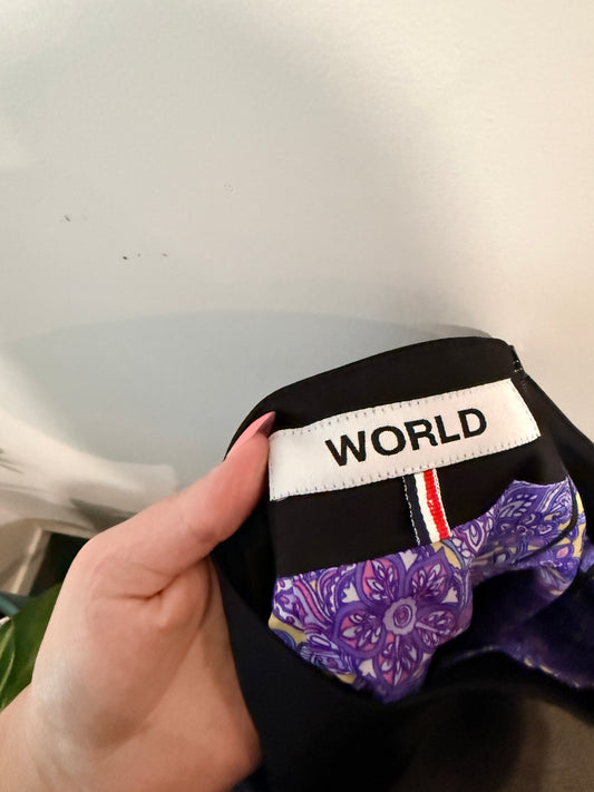 World (NZ Made) Midi Skirt Size M