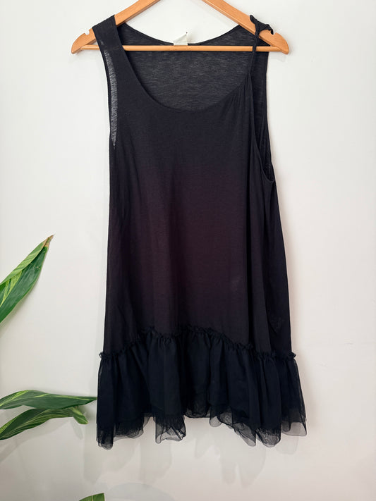 Ksubi Ruffled Hemline Mini Dress Size L