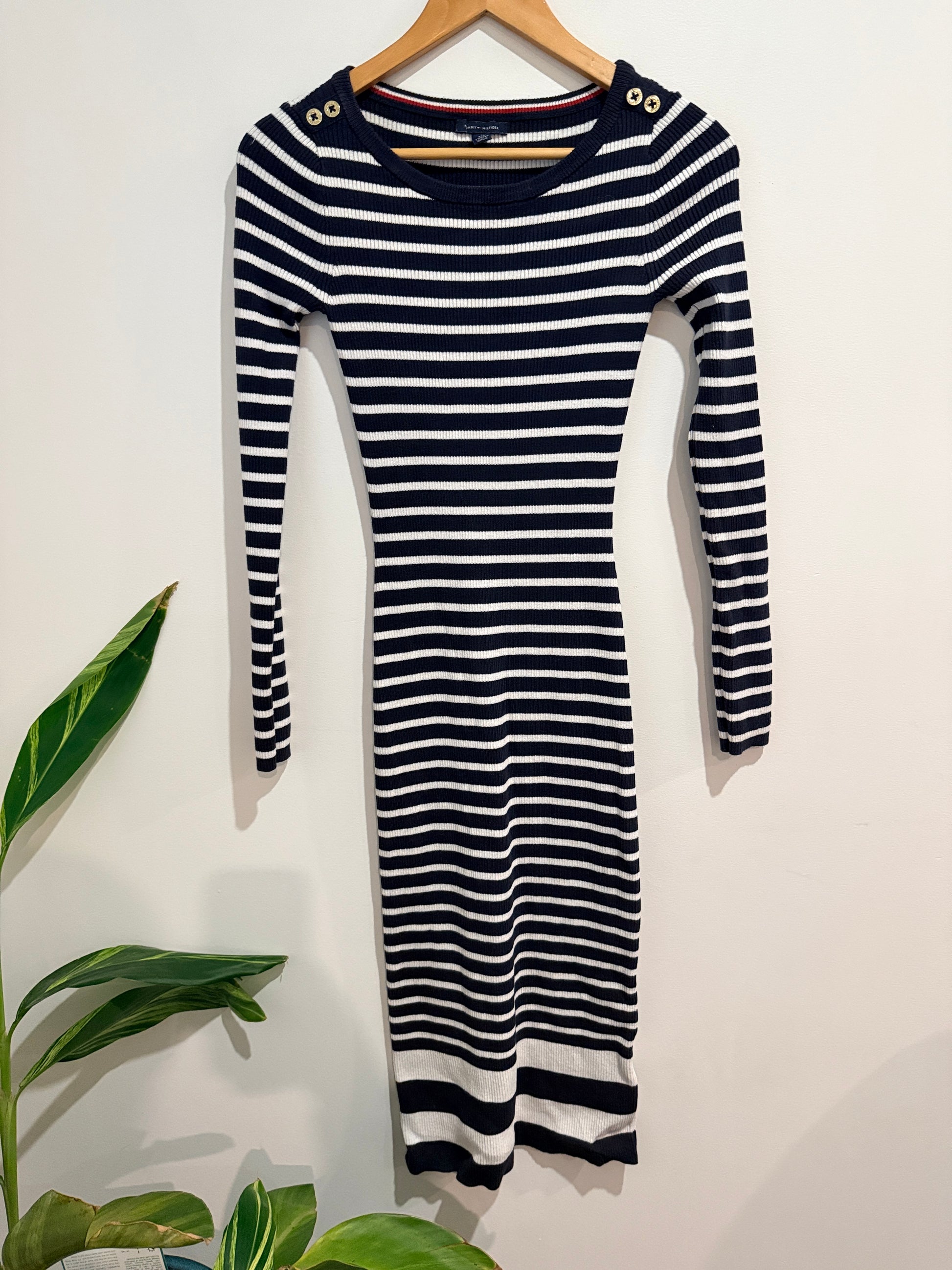 Tommy Hilfiget Teens Striped Dress Size XXS