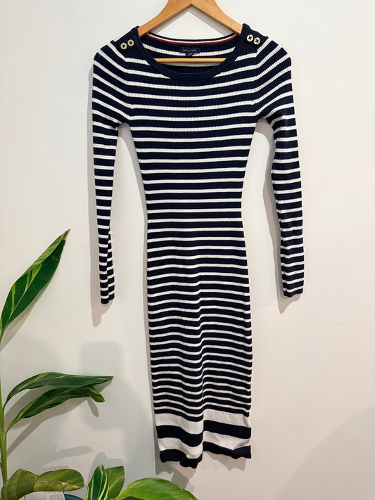 Tommy Hilfiget Teens Striped Dress Size XXS