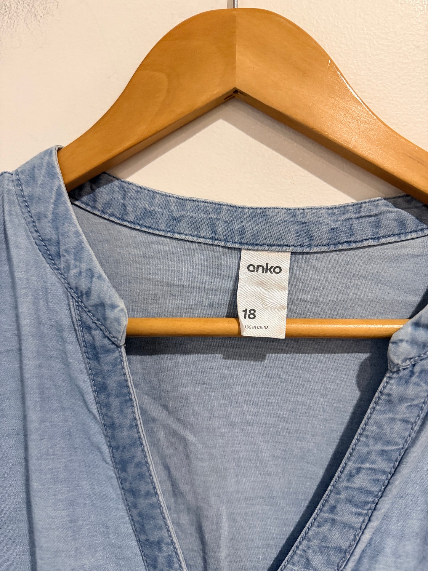 Anko Tiered Denim Dress Size 18