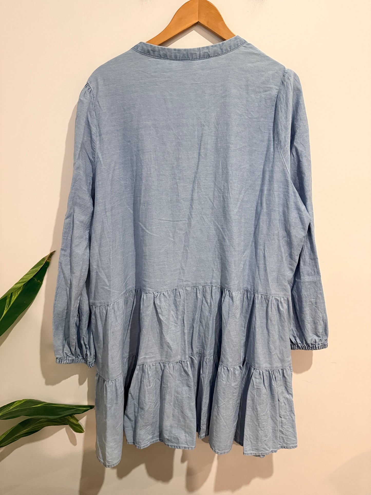 Anko Tiered Denim Dress Size 18