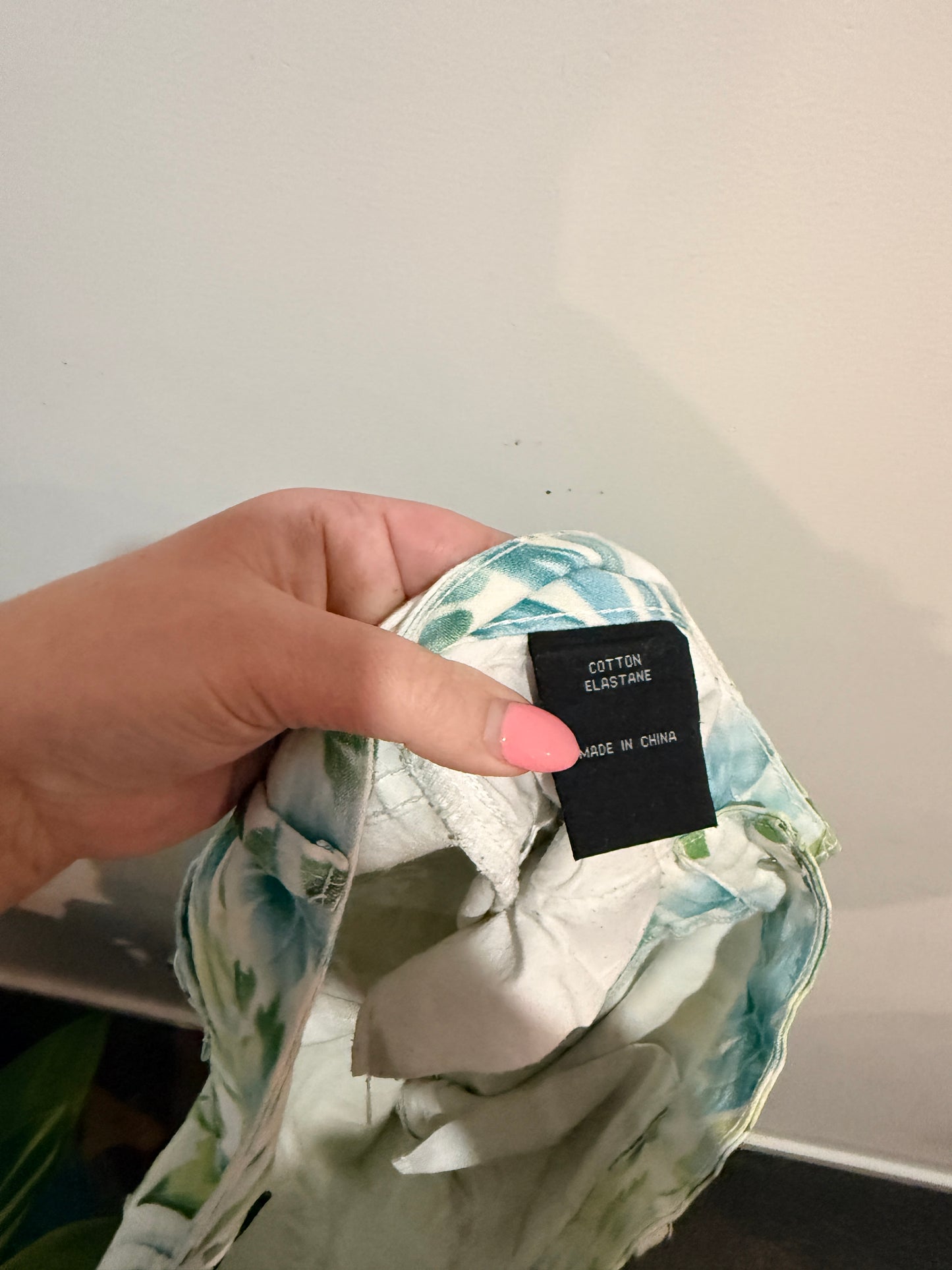 Denim Republic Palm Print Trousers Size 14
