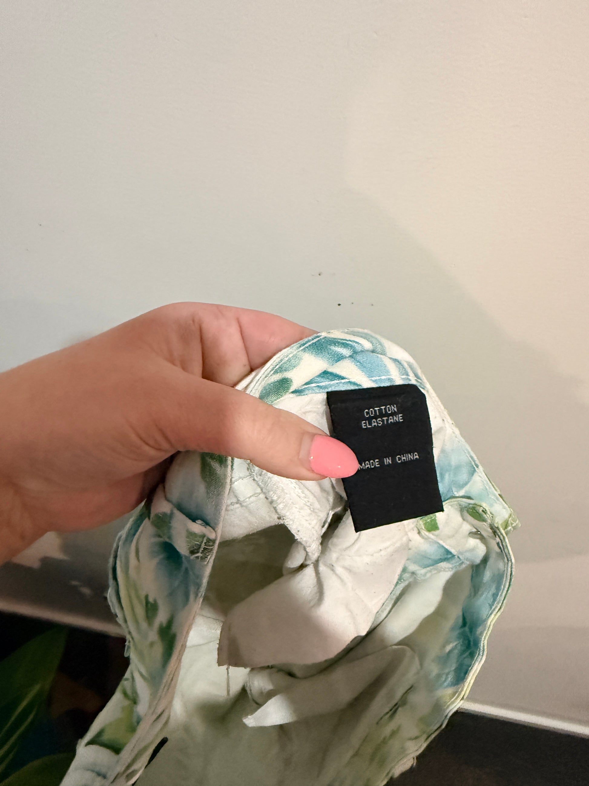 Denim Republic Palm Print Trousers Size 14
