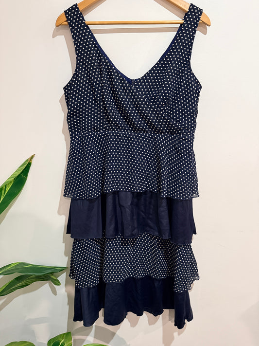 Annah. S Tiered Ruffle Dress Size 14