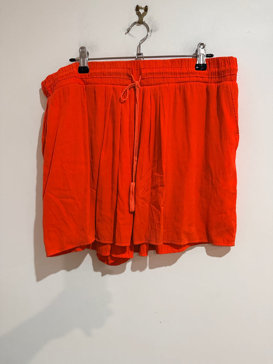 Country Road Country Road Orange Drawstring Mini Skirt - Size 12 Size 12