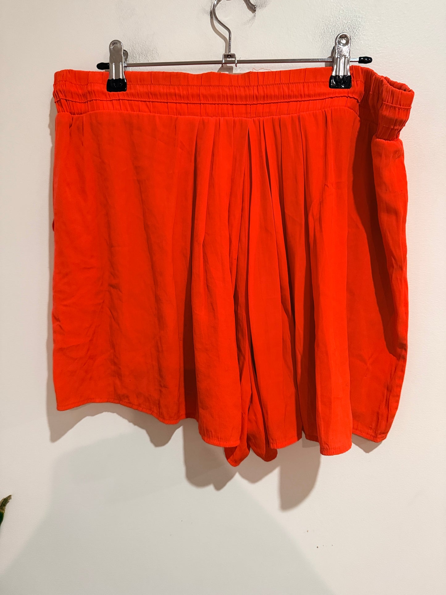 Country Road Country Road Orange Drawstring Mini Skirt - Size 12 Size 12
