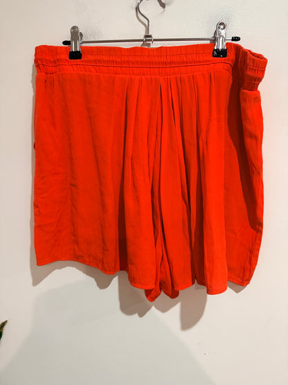 Country Road Country Road Orange Drawstring Mini Skirt - Size 12 Size 12