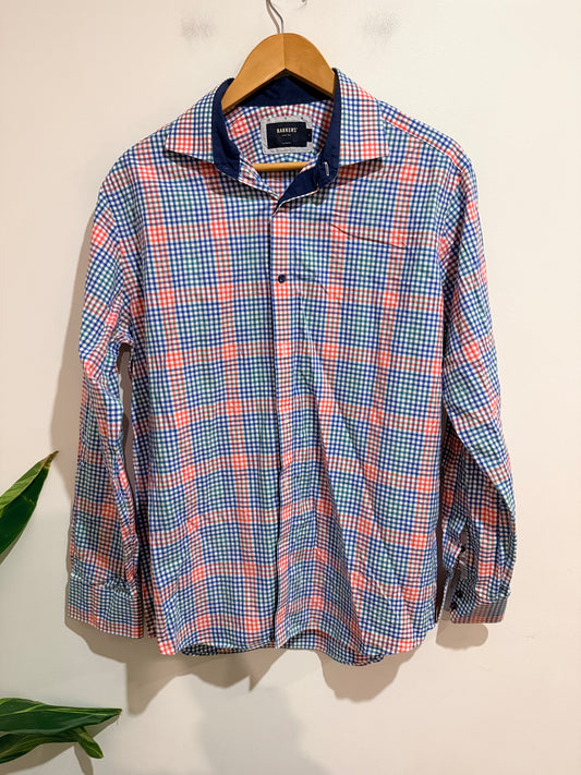Barkers Barkers Classic Multicolor Check Button-up Shirt - Large Size Large