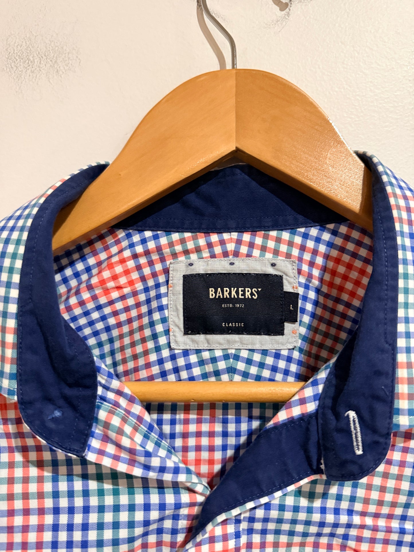 Barkers Barkers Classic Multicolor Check Button-up Shirt - Large Size Large