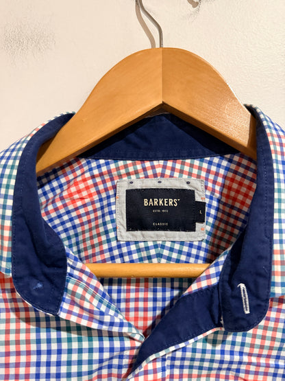 Barkers Barkers Classic Multicolor Check Button-up Shirt - Large Size Large