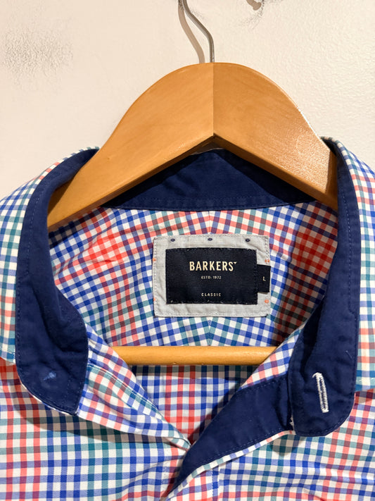 Barkers Barkers Classic Multicolor Check Button-up Shirt - Large Size Large