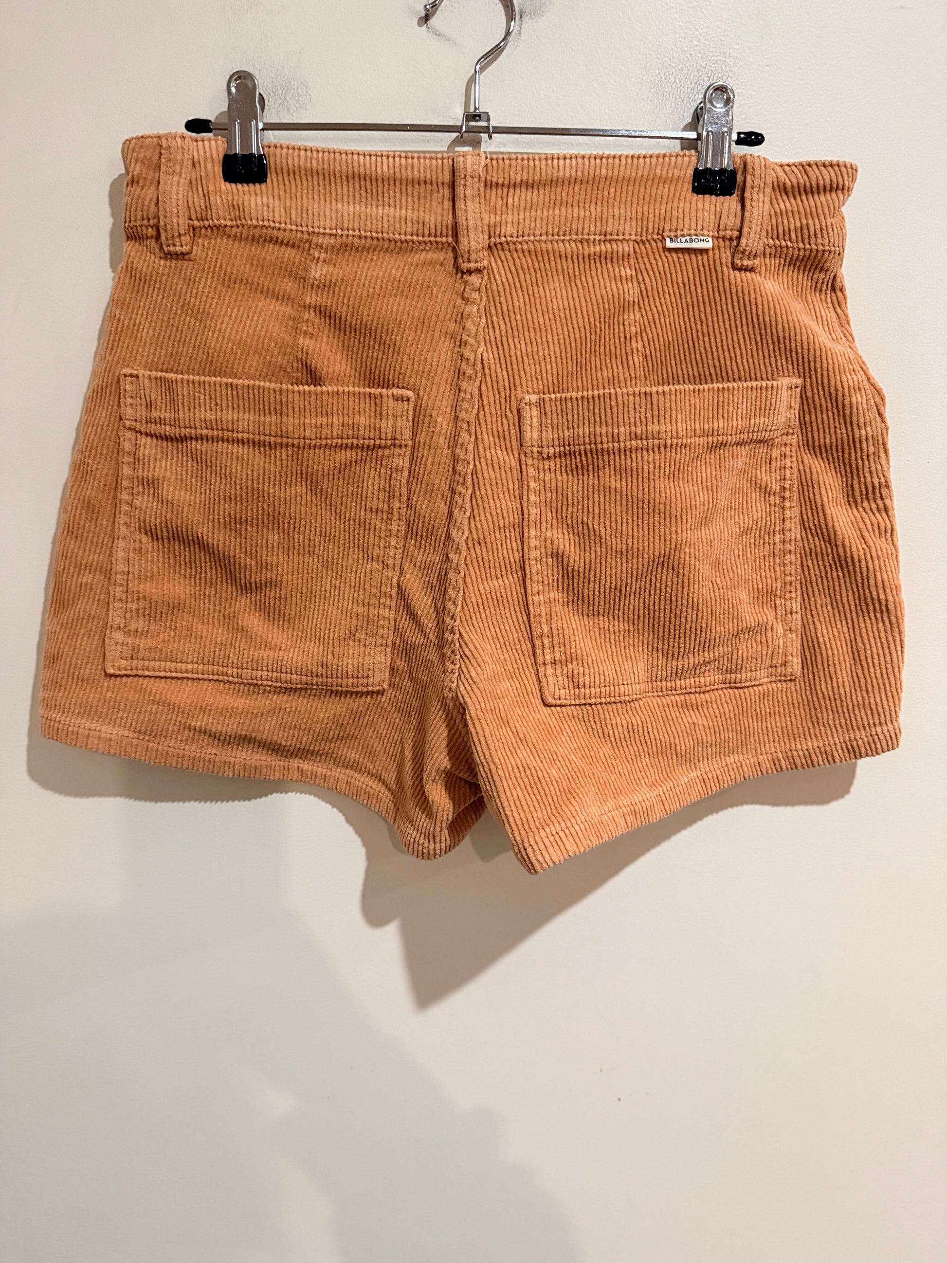 Billabong Corduroy Shorts Peach Size 29 (40cm waist)