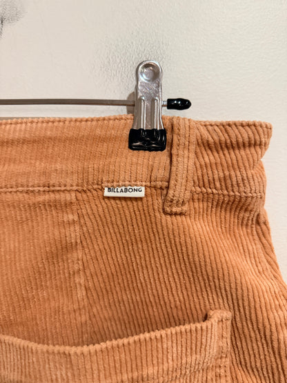Billabong Corduroy Shorts Peach Size 29 (40cm waist)