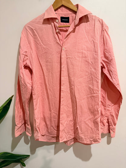 Crane Brothers Oxford Shirt Pink Size 100 U/arm to U/arm 58 cm