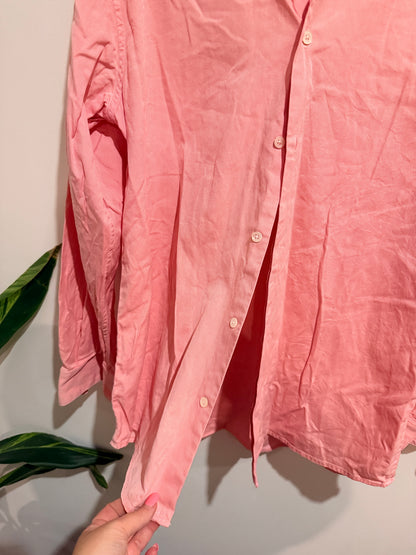 Crane Brothers Oxford Shirt Pink Size 100 U/arm to U/arm 58 cm