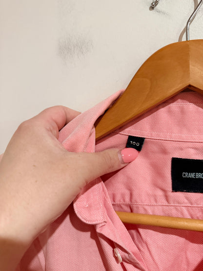 Crane Brothers Oxford Shirt Pink Size 100 U/arm to U/arm 58 cm