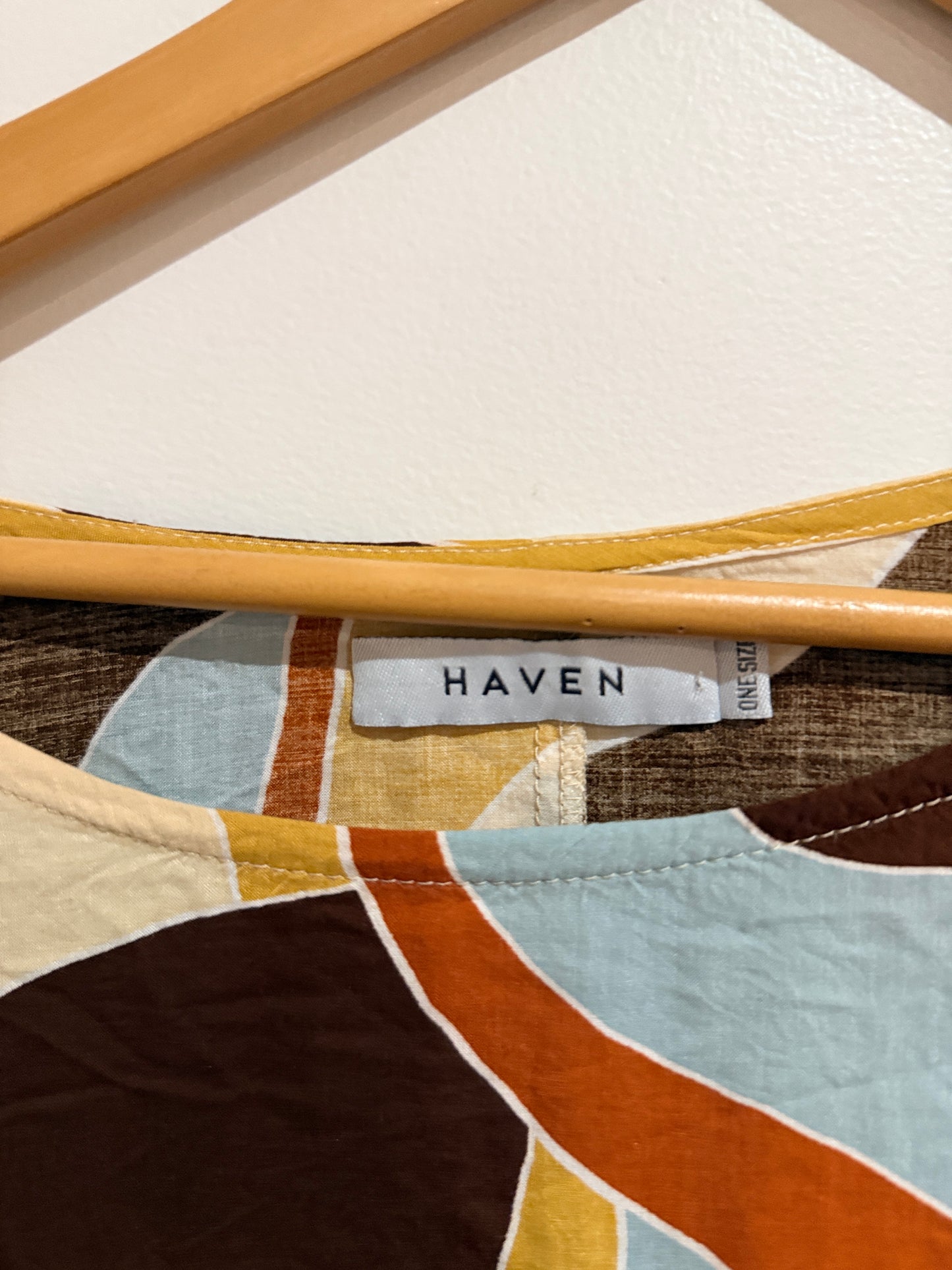 HAVEN Abstract Swirl Print Top Multicolor Size One Size