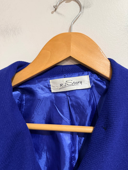 Brand Unknown Royal Blue Waterfall Coat