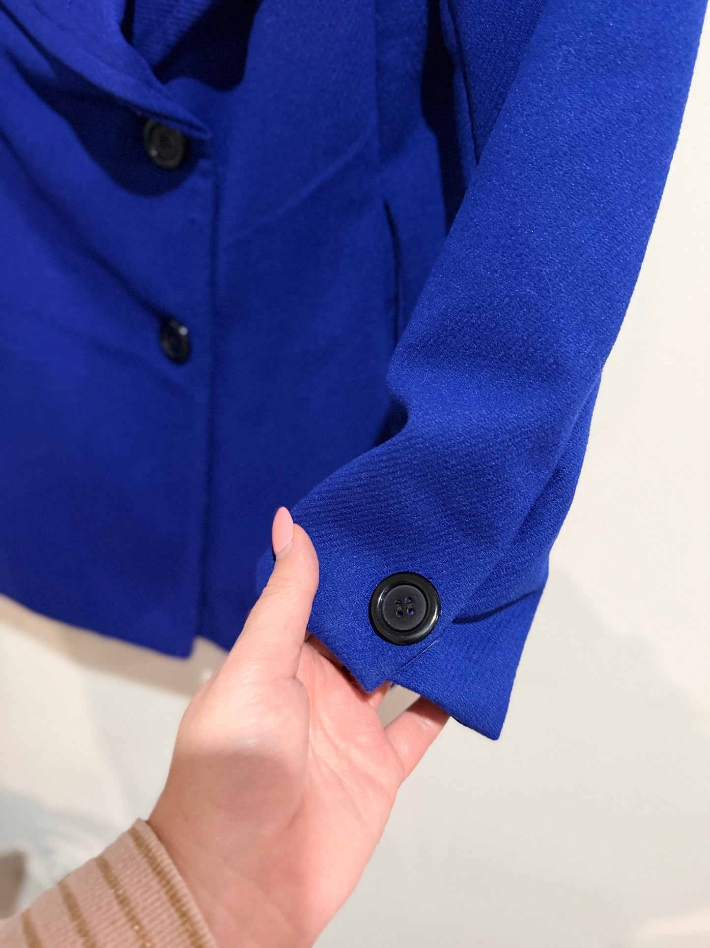 Brand Unknown Royal Blue Waterfall Coat