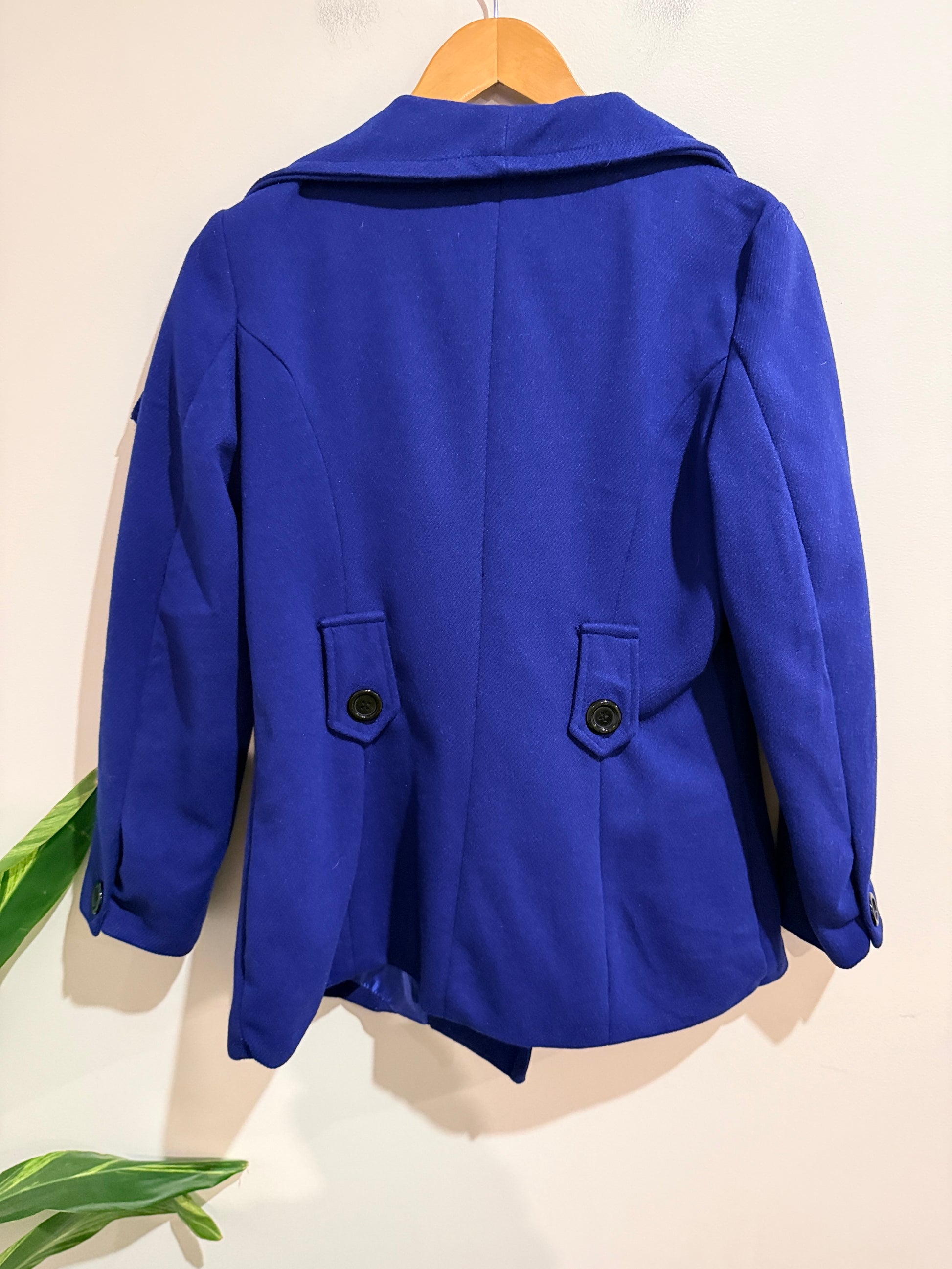 Brand Unknown Royal Blue Waterfall Coat
