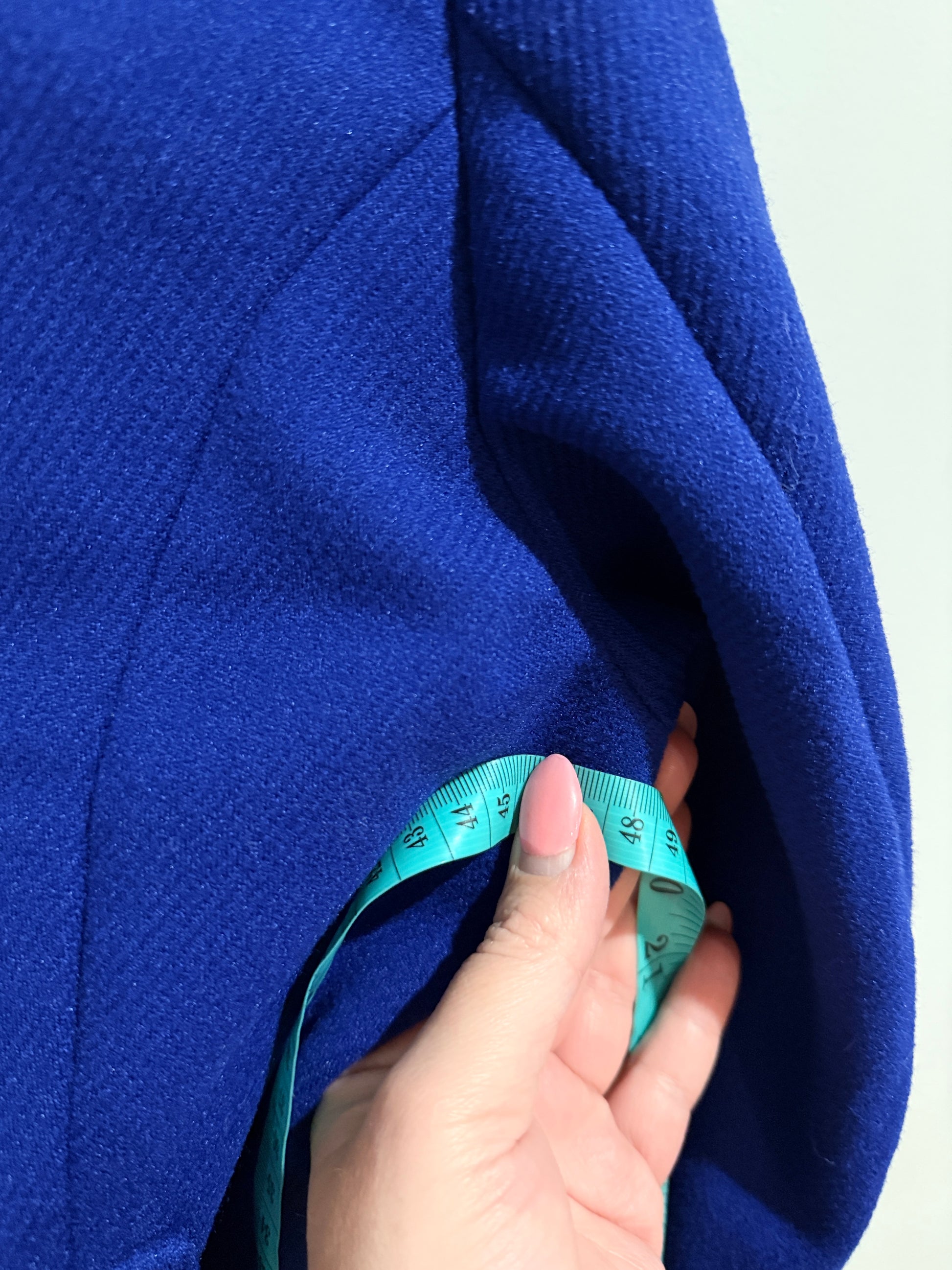Brand Unknown Royal Blue Waterfall Coat