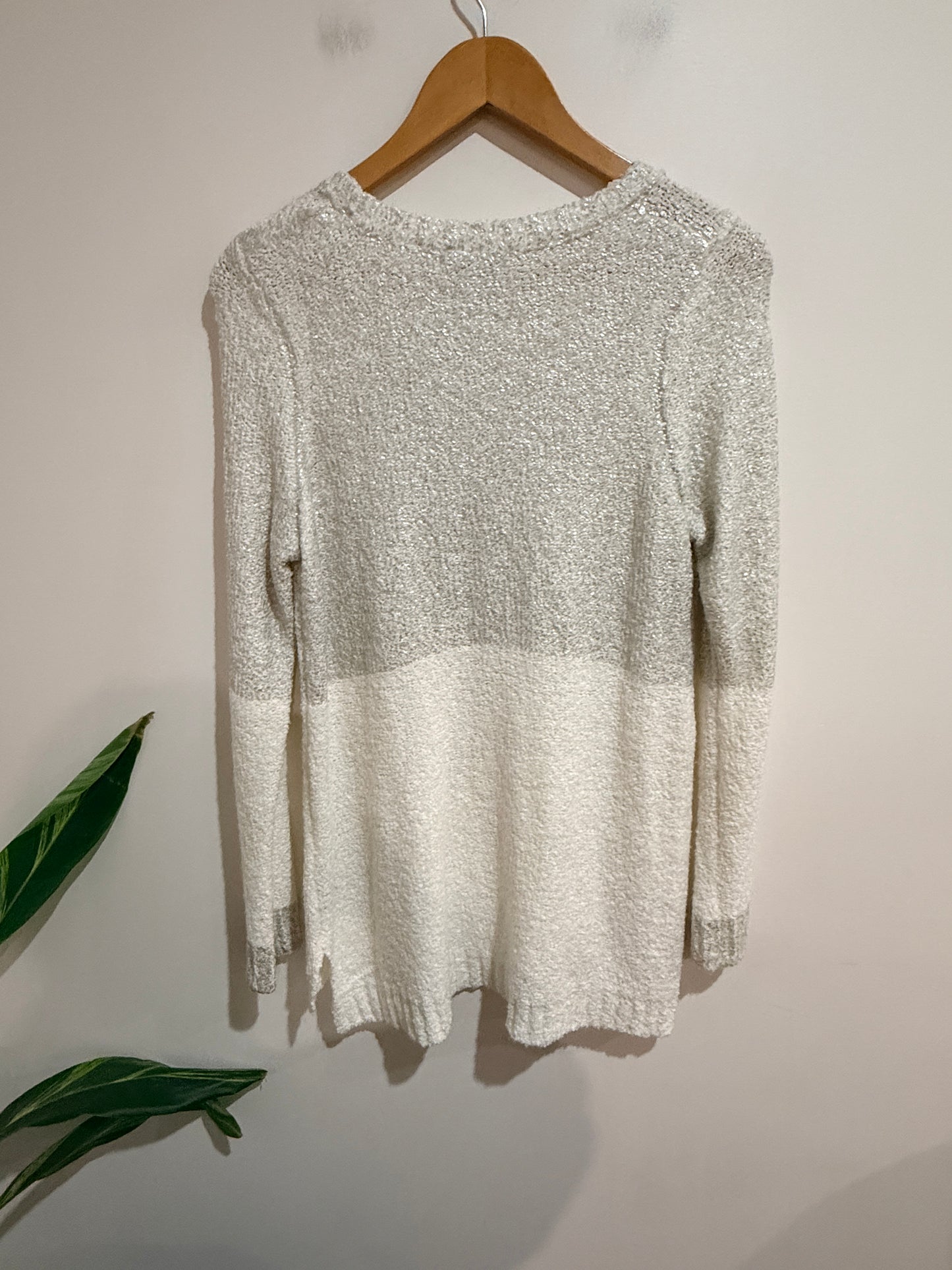 Rockmans Bouclé Knit Sweater - Ivory Size M