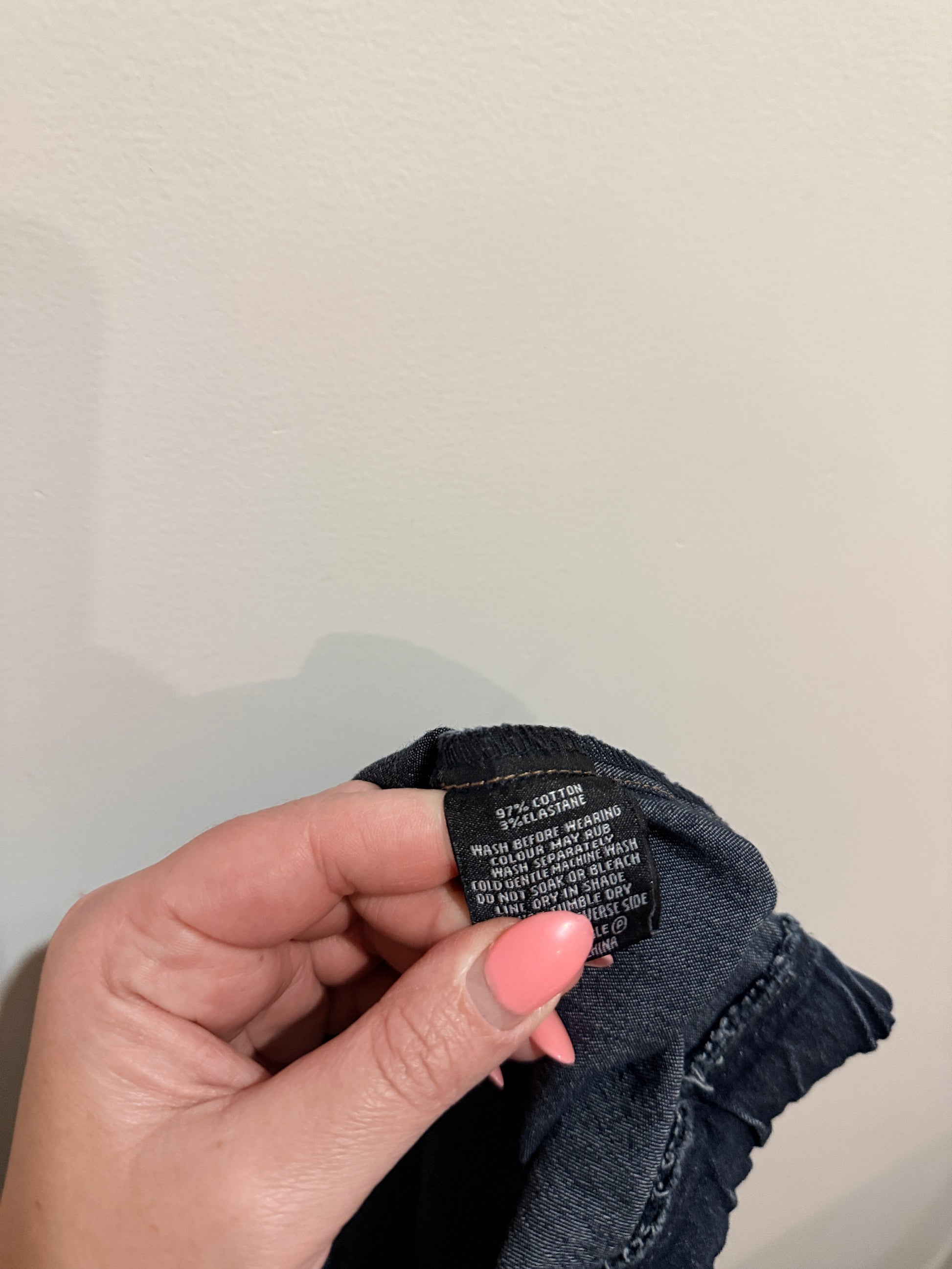 Vassalli Pull-on Stretch Jeans - Dark Wash Size 10