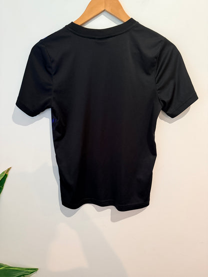 All Blacks Rugby Jersey Tee - Black/Blue Size 10 (Height 140cm/55 inches - Kids)
