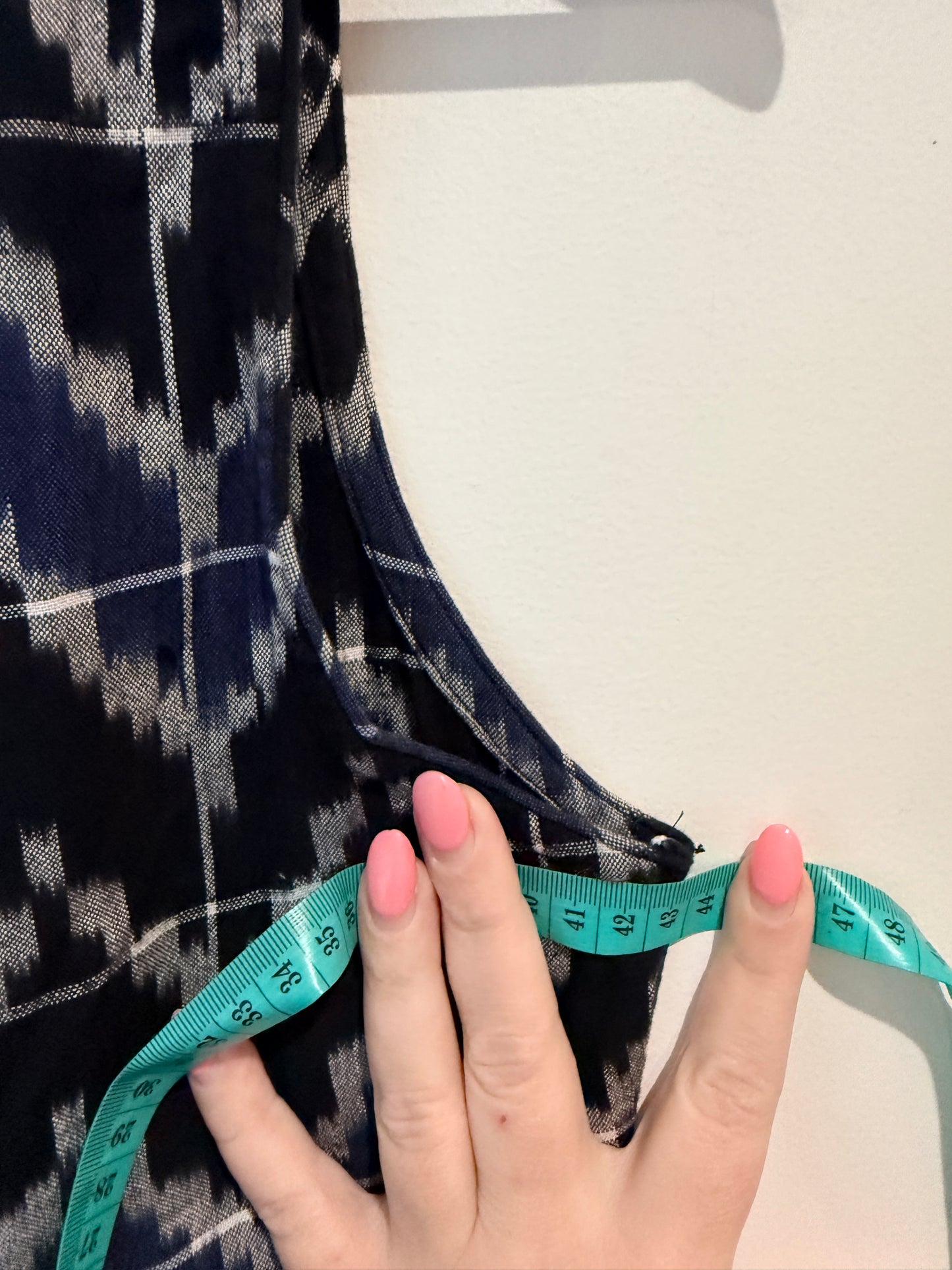 NEUW (Nieuwlandstraat) Ikat Chevron Print Sleeveless Dress Size 8 Pit to Pit: Approx. 41cm